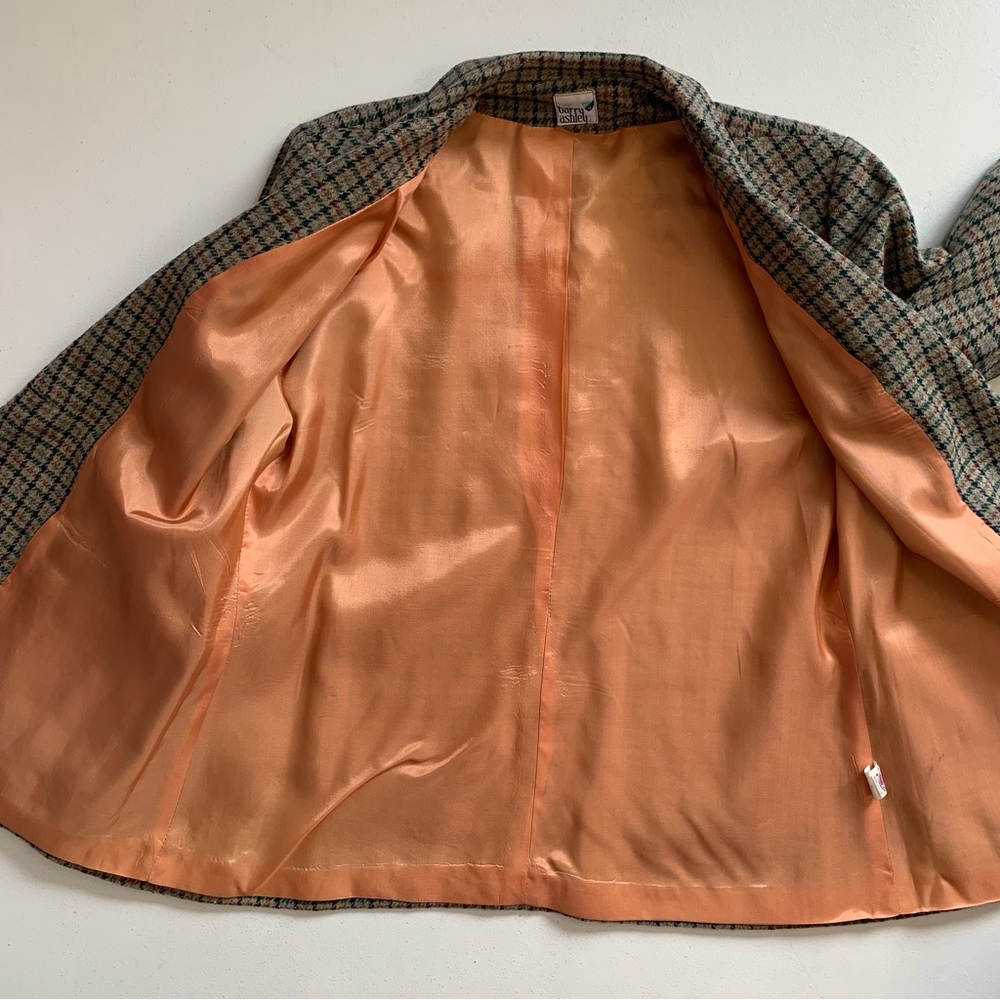 Barry Ashley Vintage Plaid Blazer Int Ladies & Garment Union Made - Picture 9 of 16